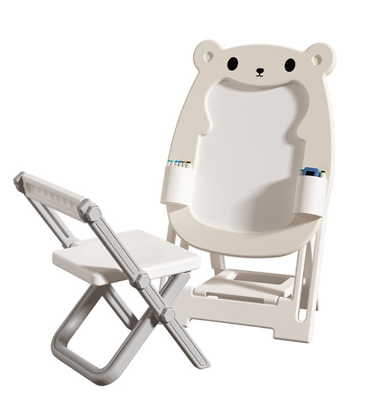 Art easel and drawing board with chair for kids learning spaces