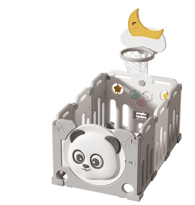 Clean product image of a plastic baby playpen panel set